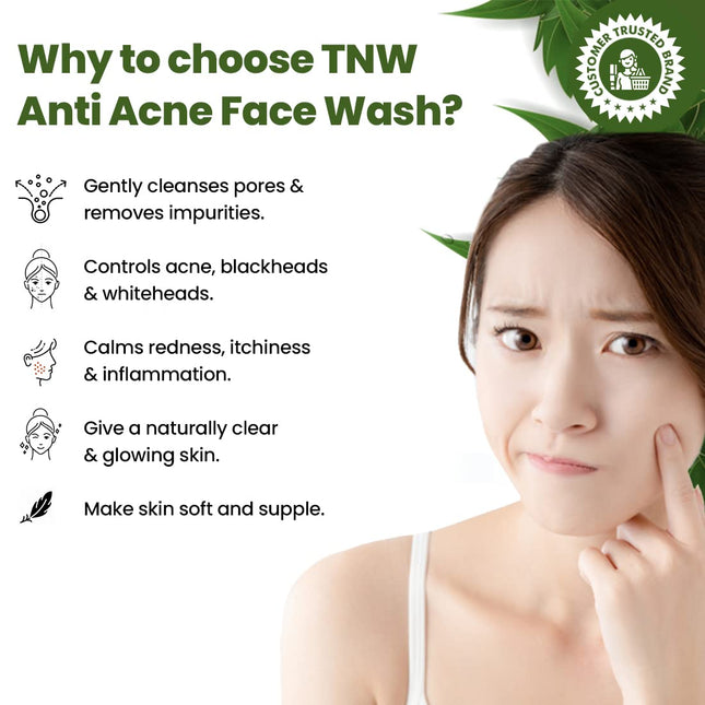 TNW-THE NATURAL WASH Anti Acne Face Wash 100 ml