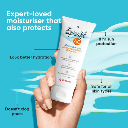 Episoft Ac Moisturizer Sunscreen 75Gm, 30 SPF