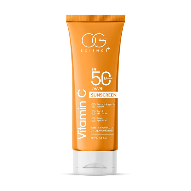 OG BEAUTY All Skin SCIENCE SPF 50 PA+++ Sunscreen | 1% Vitamin C-50ml