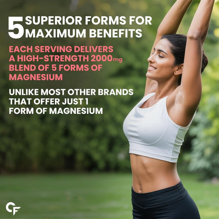 Carbamide Forte 5X Strength Magnesium Supplement 2000mg - 120 Tablets