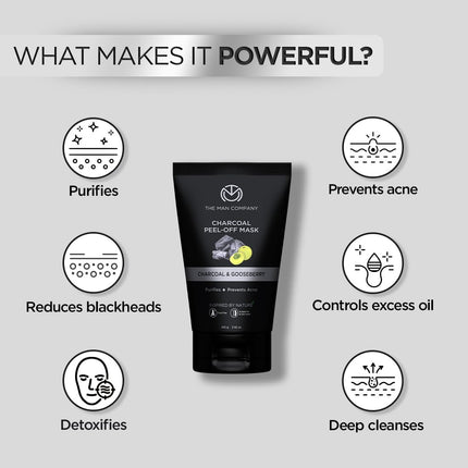 The Man Company Activated Charcoal Peel Off Face Mask-100gm