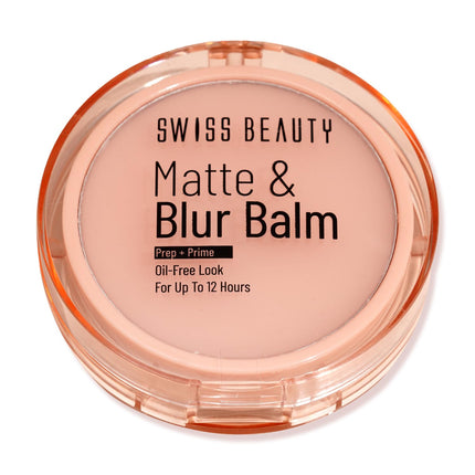 Swiss Beauty Matte & Blur Balm | Prep + Prime With Vitamin E & B3 | UV Light Protection