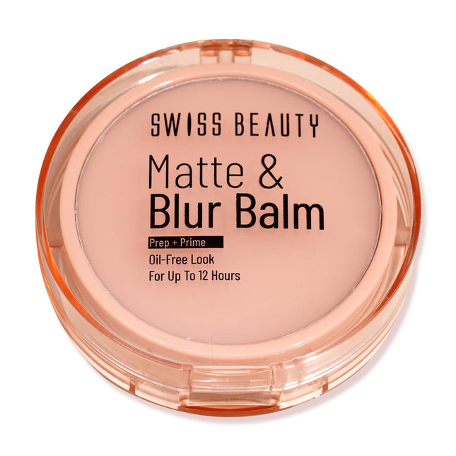 Swiss Beauty Matte & Blur Balm | Prep + Prime With Vitamin E & B3 | UV Light Protection