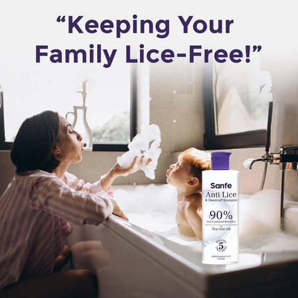 Sanfe anti lice & dandruff shampoo with tea tree oil & eucalyptus