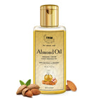 TNW-THE NATURAL WASH Pure Almond Oil 100 ml | With Vitamin E | Organic Virgin Cold-Pressed Oil