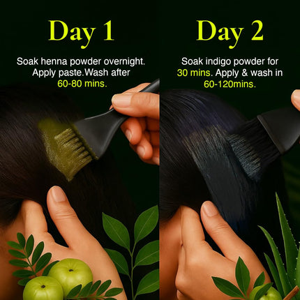Veda Natural Hair Colours | Ayurvedic Hair Dye Kit Henna Powder 250gms