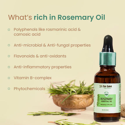 Nat Habit Pure Rosemary Essential Oil-15ml