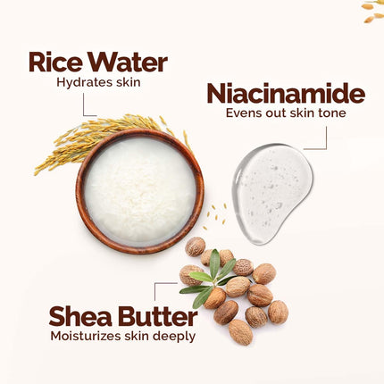 Mamaearth Rice Water Hydrating Body Lotion with Rice Water & Niacinamide-400 ml
