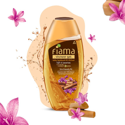 Fiama Body Wash Shower Gel Golden Sandalwood Oil and Patchouli, 250ml