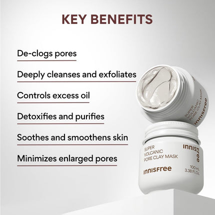 Innisfree Super Volcanic Pore Clay Mask 2X 100ml