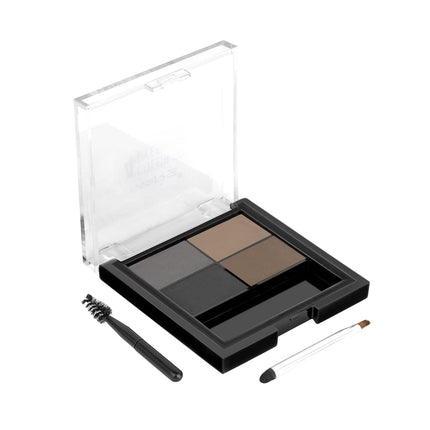 MARS 4 in 1 Eyebrow Powder Cake with Angled Eyebrow Brush and Spoolie - 8g