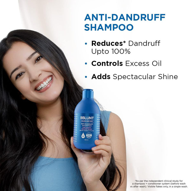 BBLUNT Anti-Dandruff Combo For a Clear & Healthy Scalp (300 ml + 250 g)