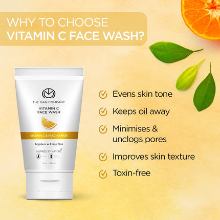 The Man Company Skin Vitamin C Face Wash- 75 ml