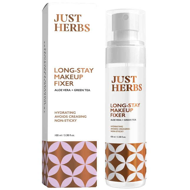 Just Herbs Long Stay Non Sticky Makeup Fixer, Setting Spray for Face Makeup-100ml