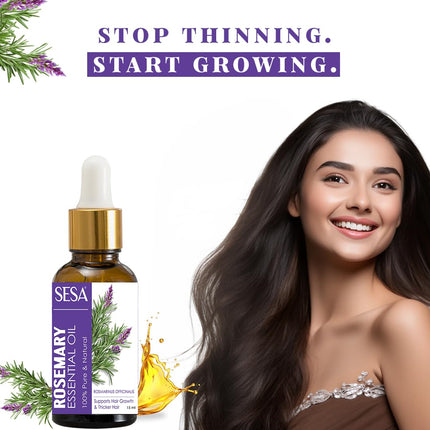 Sesa Rosemary Essential Oil for Hair Growth and Nourishes Skin-15ml