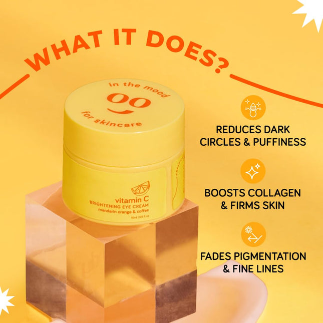 Moody Vitamin C Brightening Under Eye Cream with Niacinamide, Caffeine -15ml