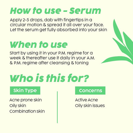 The Plant Fix Plix Jamun Face Wash and Active Acne Serum Combo(100ML + 30ML)