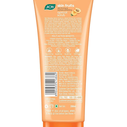 Joy Apricot & Walnut Face & Body Scrub for Blackheads Removal (200gm)
