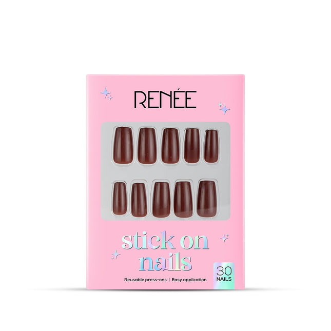 RENEE Stick On Nails Cat Eye Nail Reusable Artificial Nail Nail Set 30