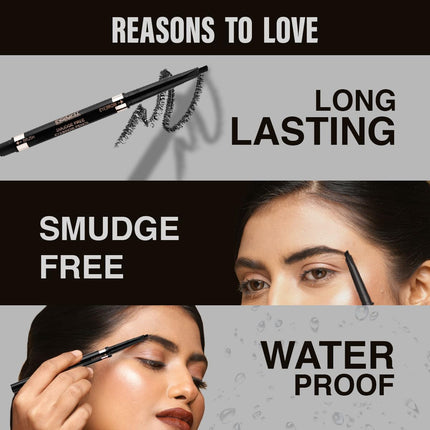 INSIGHT Smudge Free Eyebrow Pencil with Spoolie -30gm