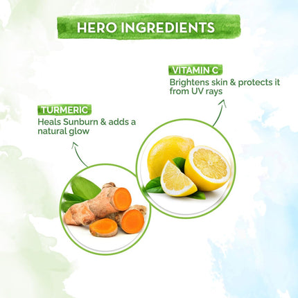 Mamaearth Vitamin C Daily Glow Sunscreen with Vitamin C & Turmeric SPF 50 & PA++++ 50 g
