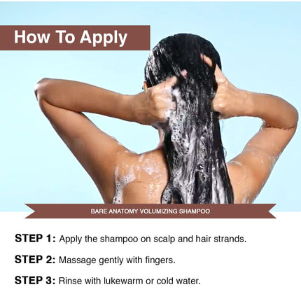 Bare Anatomy Volumizing Shampoo, Peptides & Rich Milk Protein Unisex 250ml