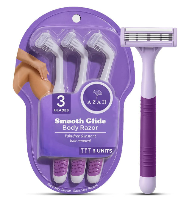 Azah Disposable Body Razor for Women [Pack of 3]
