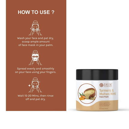 Skin Elements Face Pack Cream with Turmeric (Haldi) & Multani Mitti-100G