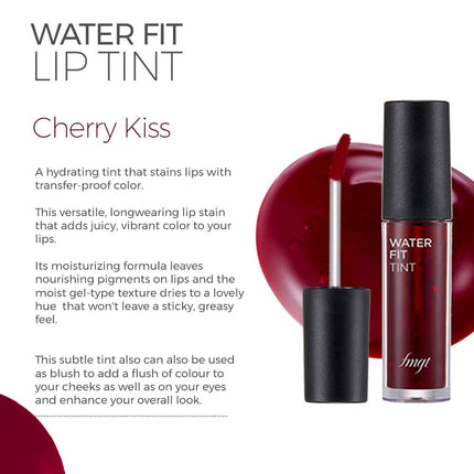 The Face Shop Water Fit Lip Tint Cherry Kiss, 5gm
