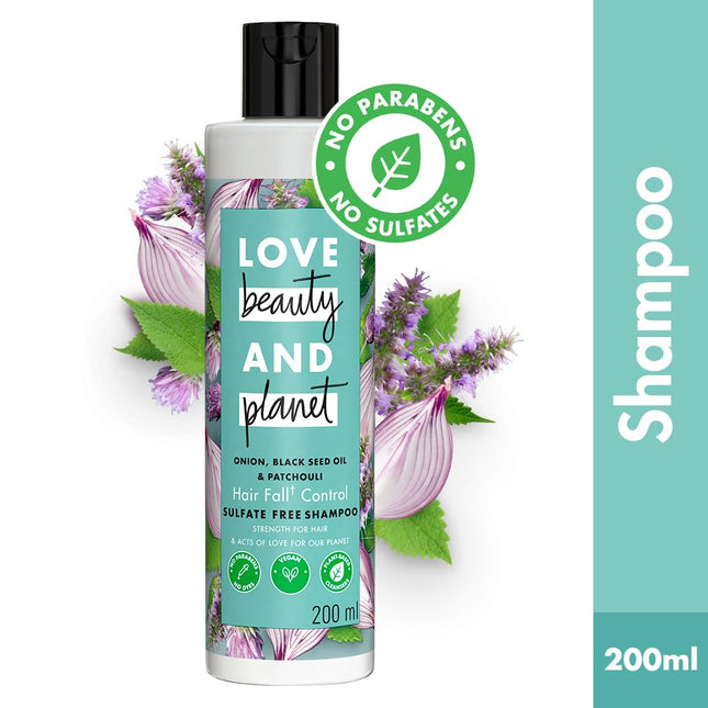 Love Beauty & Planet Onion Blackseed & Patchouli Hair Shampoo & Conditioner-200ml+200ml
