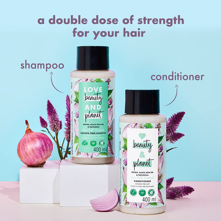 Love Beauty & Planet Onion Blackseed & Patchouli Hair Shampoo & Conditioner-200ml+200ml