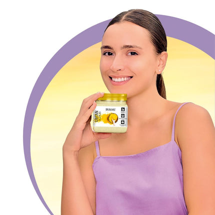 DR.RASHEL Ubtan Scrub For Face & Body With Haldi, Chandan & Kesar-380ML