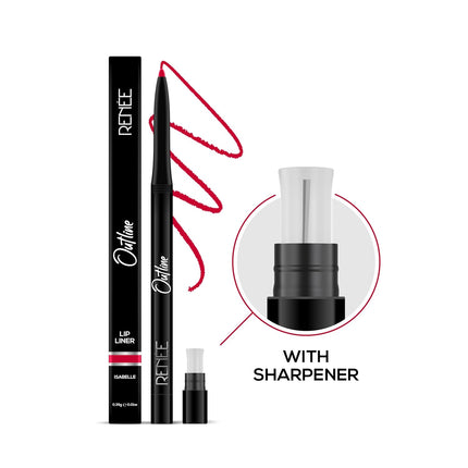 RENEE Outline Lip Liner With Built-in Sharpener-0.35g