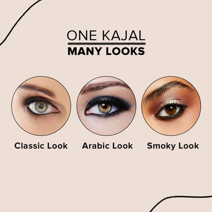 Dazller College Makeup Essentials 3 - All Nighter Trio|Kajal|Mascara|Eyeliner-5.35g