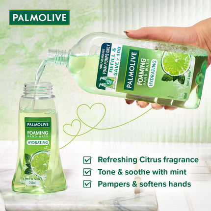 Palmolive Hydrating Foaming Lime & Mint Liquid Hand Wash, 500ml