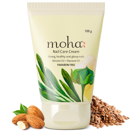 Moha Ayurvedic Nail Care Cream with Almond & Flax Seed Oil-100 GM