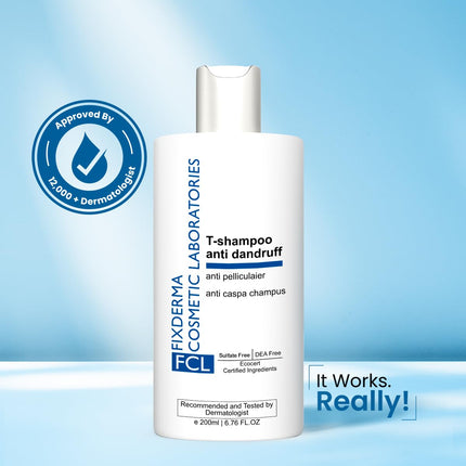 FIXDERMA COSMETIC LABORATORIES T-Shampoo For Dandruff, Scalp Psoriasis, Scalpe Shampoo-200 ml