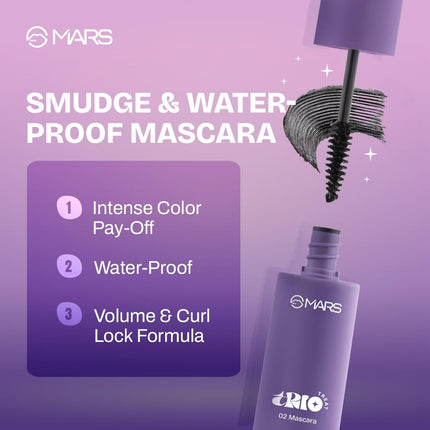 MARS TRIO Treat 3-IN-1 Eye Makeup Kit with Eyeliner, Mascara & Eyeshadow -24.50gm