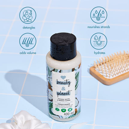 Love Beauty & Planet Coconut Water and Mimosa Flower Volume and Bounty Conditioner- 400 ml