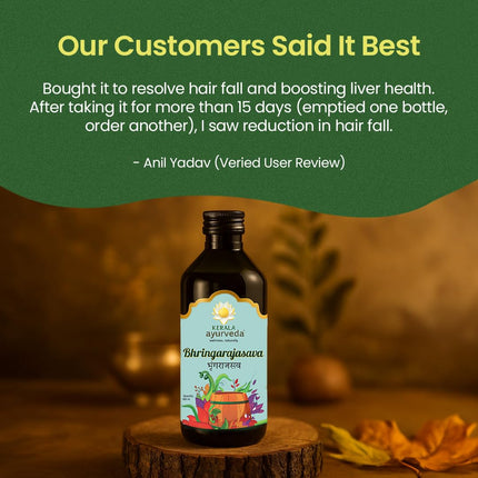 Kerala Ayurveda Bhringarajasava | Ayurvedic Hair Growth Tonic & Hair Fall Control -450ml