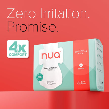 Nua Ultra Safe 30 Heavy Flow -XL Leakproof & Toxic Free Sanitary Pad (Pack of 30)