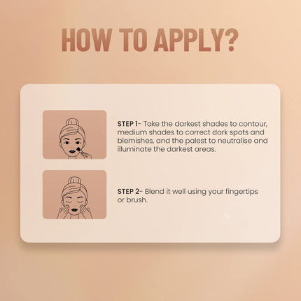 Swiss Beauty Ultra Base Concealer Radiant, Cream Palette-19g