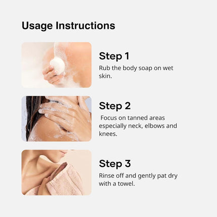 Cureskin Radiance Body Soap with Alpha Arbutin, Kojic Acid and Ucuba Butter |  75 g (Pack of 2)