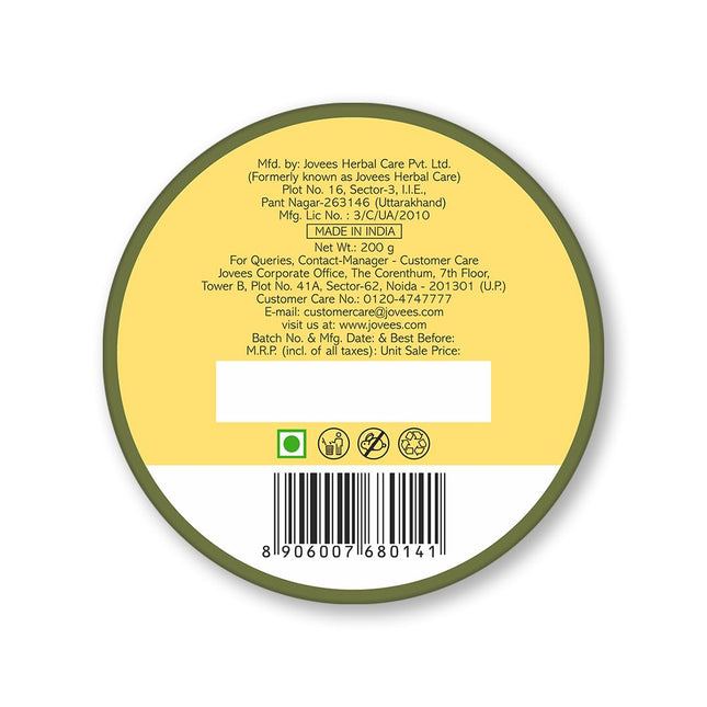 Jovees Herbal Shea Body Butter with Mango Butter, Olive Oil for Dry & Rough Skin |For All Skin Types 200G