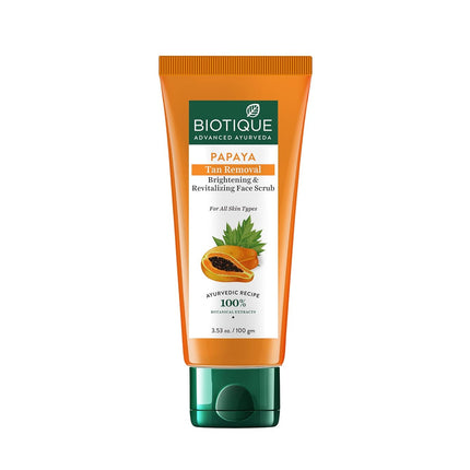 Biotique Papaya Tan Removal Face Scrub-for All Skin Types | 100g