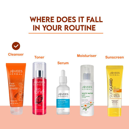 Jovees Herbal Papaya Face Wash For All Skin Types | For Men & Women - 120ML