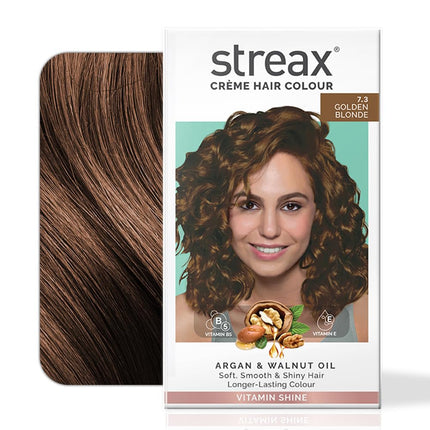 Streax Permanent Hair Colour, Grey coverage, Infused with Argan and Walnut Oil-120ml