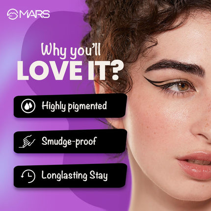 MARS Eyelove Multi Pods Gel Eyeliner & Eyebrow Powder With Dual Ended Brush-3.5gm