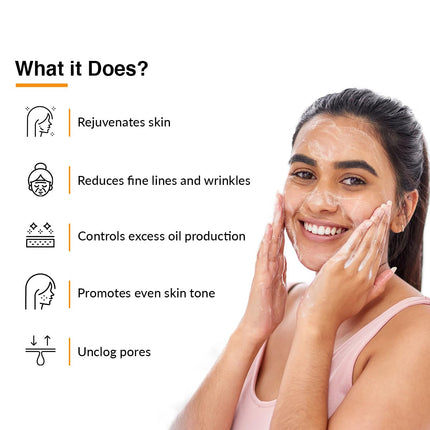 Fixderma 2% Vitamin C Face Wash, Foaming Face Cleanser with Brush-100ml