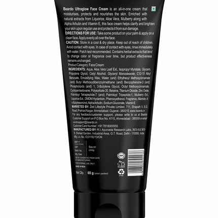 Beardo Ultraglow All in One Face Cream For Men with SPF 30, 60g